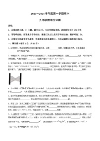 江西省鹰潭市余江区2023-2024学年九年级上学期11月期中物理试题