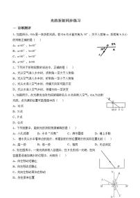 初中人教版第4节 光的折射练习题