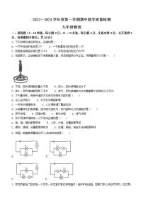 河北省石家庄市栾城区2023-2024学年九年级上学期期中教学质量检测物理试题