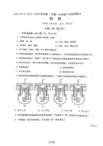 四川省成都市玉林中学2023-2024学年九年级上学期11月期中物理试题