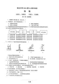 四川省成都市棕北中学2023-2024学年九年级上学期11月期中物理试题