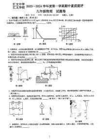 安徽省六安市汇文中学2023-2024学年九年级上学期11月期中物理试题