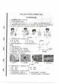 山东省临沂市平邑县2023-2024学年九年级上学期物理期中考试