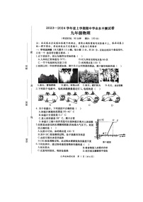 广西壮族自治区百色市田阳区2023-2024学年九年级上学期11月期中物理试题