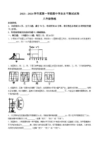 河南省驻马店市遂平县2023-2024学年八年级上学期期中考试物理试题