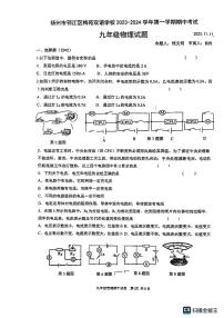 江苏省扬州市邗江区梅苑双语学校2023-2024学年九年级上学期11月期中物理试题