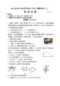 山东省菏泽市成武县育青中学2022-2023学年九年级中考三模物理试题