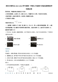 贵州省贵阳市南明区2023-2024学年九年级上学期期中测试物理试题（解析版）