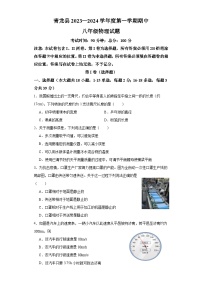 河北省秦皇岛市青龙满族自治县联考2023-2024学年八年级上学期11月期中物理试题