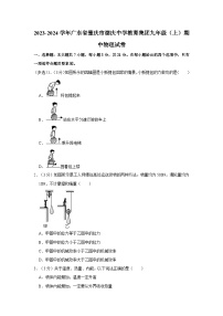 广东省肇庆市德庆中学教育集团2023-2024学年九年级上学期期中物理试卷