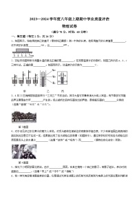 河南省漯河市召陵区2023-2024学年八年级上学期11月期中物理试题