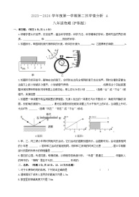 河南省周口市太康县2023-2024学年八年级上学期期中考试物理试题