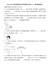 河南省驻马店市平舆县2023-2024学年九年级上学期期中物理试卷