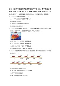 湖北省武汉市青山区 2023-2024学年上学期八年级期中质量检测物理试卷