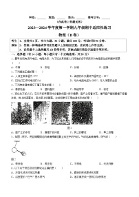 福建省福州市闽侯县闽侯南片教育集团联考2023-2024学年九年级上学期11月期中物理试题