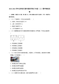 吉林省长春外国语学校2023-2024学年八年级上学期期中物理试卷