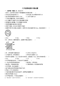 河北省廊坊市第五中学2023-2024学年八年级上学期11月期中物理试题(无答案)