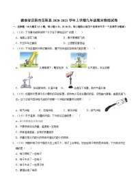 湖南省岳阳市岳阳县2020-2021学年九年级上学期期末物理试卷