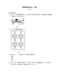 人教版物理中考二轮复习电阻专题专练（含解析）