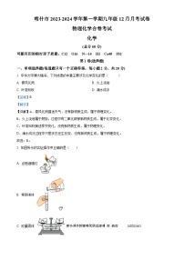 新疆维吾尔自治区喀什地区喀什市2023—-2024学年九年级上学期12月月考物理•化学试题（解析版）