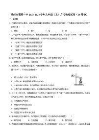 福建省福州市福清一中2023-2024学年上学期九年级月考物理试卷（10月份）