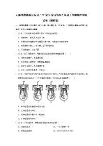 天津市滨海新区汉沽第八中学2023-2024学年九年级上学期期中考试物理试题