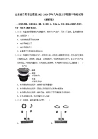 山东省日照市五莲县2023-2024学年九年级上学期期中物理试卷