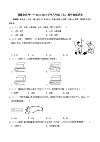 福建省泉州第一中学2023-2024学年八年级上学期中物理试卷