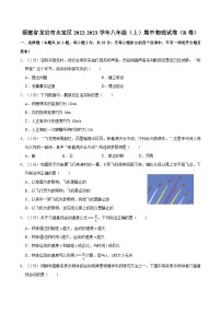 福建省龙岩市永定区2022-2023学年上学期八年级期中物理试卷（B卷）