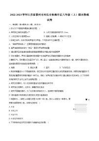 2022-2023学年江苏省泰州市兴化市东南片区八年级（上）期末物理试卷（含答案解析）