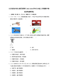 江苏省扬州市江都区邵樊片2023-2024学年九年级上学期期中物理试卷+