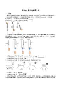 特训05 期中实验题专练-2023-2024学年八年级物理第二学期期中期末挑战满分冲刺卷（上海沪教版）