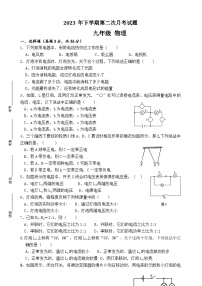 湖南省临湘市定湖中学2023-2024学年九年级上学期第二次月考物理试题