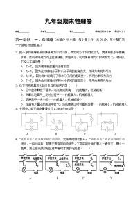 广东省深圳市2023-2024学年九年级上学期期末物理试题