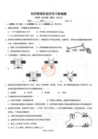 山东省泰安市东岳中学2023-2024学年九年级上学期月考物理试卷