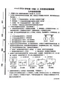 山东省枣庄市市中区2023-2024学年九年级上学期12月月考物理试题