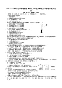 2021-2022学年辽宁省锦州市凌海市八年级上学期期中物理试题及答案