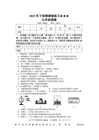 湖南省娄底市涟源市2023-2024学年九年级上学期12月月考物理试题