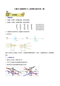 专题08 透镜辨析与三条特殊光线作图（难）2023-2024学年初中物理中考专项复习