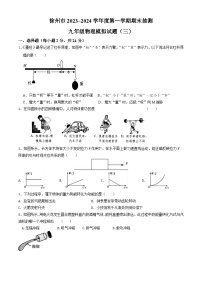 江苏省徐州市2023-2024学年九年级上学期期末模拟物理试题（三）