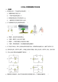 重庆市2023年九年级上学期物理期末考试试卷附答案