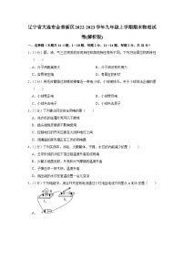 辽宁省大连市金普新区2022-2023学年九年级上学期期末物理试卷+