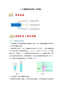 人教版八年级物理上册同步考点专题训练 6.3 测量物质的密度（原卷版+解析版）