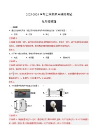 九年级物理期末模拟卷（上海专用，沪教版）-2023-2024学年初中上学期期末模拟考试