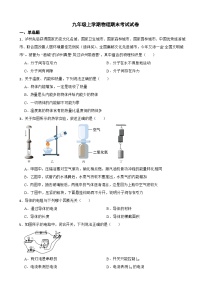 四川省泸州市2023年九年级上学期物理期末考试试卷附答案