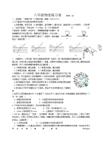 江苏省仪征市实验中学东区校2023-2024学年八年级上学期12月质量抽测物理试卷