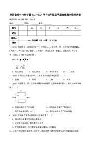 陕西省榆林市府谷县2023-2024学年九年级上学期物理期末模拟试卷