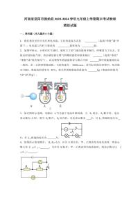 河南省信阳市固始县2023-2024学年九年级上学期期末考试物理模拟试题（含答案）