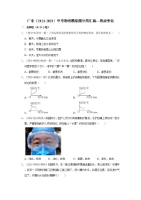 广东（2021-2023）中考物理模拟题分类汇编---物态变化