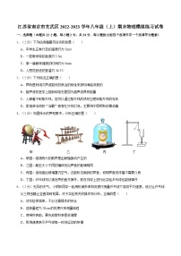 江苏省南京市玄武区2022-2023学年上学期八年级期末物理模拟练习试卷（附答案）